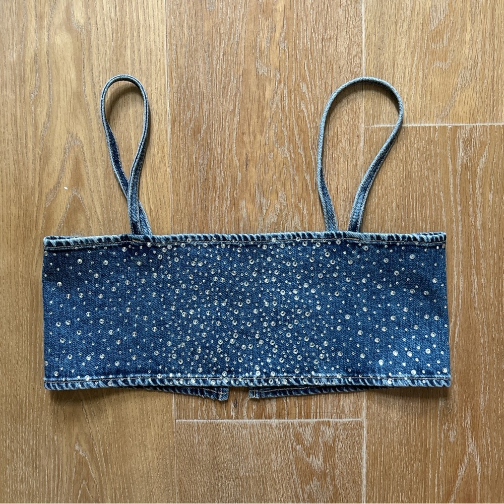 Denim crop